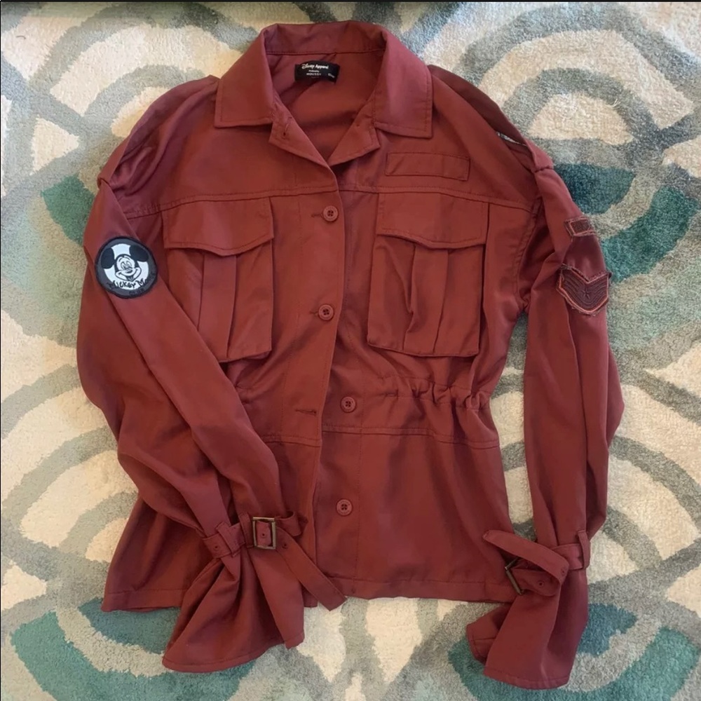 Disney & Mossy Military Red Jackets Patches Mickey